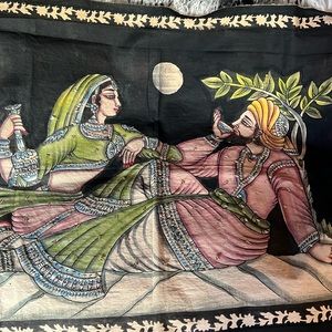 Vintage Sequined Cotton Wall Art ( Hand Crafted )